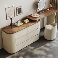 ราคา Lequa.furniture โต๊ะเครื่องแป้ง Top ไม้ พร้อมลิ้นชัก 6 ชั้น ส่งฟรี โต๊ะ (12814077)