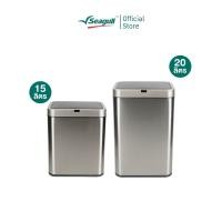 ราคา Seagull ถังขยะสเตนเลสสตีลแบบเซ็นเซอร์ (ไทเทเนียม) Stainless Steel Sensor (ขนาด 15 ลิตร/20 ลิตร) 15 ลิตร (12816700)