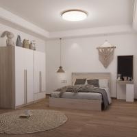 ราคา Looms ชุดห้องนอน KYOTO 5 ฟุต + REMUS-A + CONNA + PHILA สีโซลิดโอ๊คตัดสีขาว แบรนด์ LOOMS (12817795)