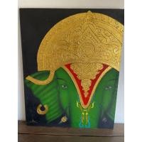 ราคา GN02 Eurasia1 ภาพวาดมงคล พระพิฆเนศ เทพแห่งความสำเร็จ ขนาดใหญ่ 80*100cm สีอคิลิค เดินเส้นทอง ม้วนได้iรุ่น GN02 (12787672)