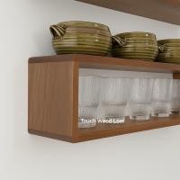 ราคา Touch Wood Loei - ชั้นวางของติดผนัง ทรงกล่อง | ชั้นวางของไม้แท้ | ชั้นไม้ติดผนัง ก24*ส25*ย90cm (12815552)