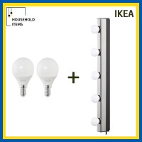 ราคา IKEA(อิเกีย), โคมไฟติดผนัง, ชุบโครเมียม, MUSIK (มูซีค) โคมไฟติดผนัง, ชุบโครเมียม, IKEA แท้100% โคมไฟ + หลอด 1 ชุด (12794996)