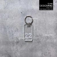 ราคา Designfac,พวงกุญแจเลขห้อง 1-49 พวงกุญแจโรงแรม รีสอร์ท หอพัก พวงกุญแจอะคริลิคใส สไตล์โมเดิร์น มินิมอล 22 (12811106)