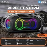 ราคา SAAG PERFECT STORM ลำโพงกันน้ำ IPX5 ไฟ RGB 60W แบต 6000mAh ลำโพงบลูทูธ พร้อมไมค์ไร้สาย (12811144)