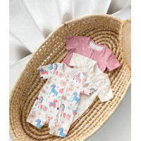 ราคา ÉLVA ชุดเด็กอ่อนทารก ลายการ์ตูนสัตว์3ชิ้น (12787654)