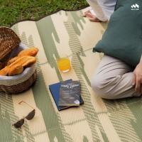 ราคา Mat-er เสื่อพับพกพา Size S Nature on the ground Collection THA-RA Olive green (12787327)