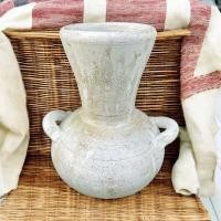 ราคา Vaseแจกันดินเผาทรงปากแตร วินเทจสไตล์ มีหู 2 หู ขนาด 16 x 21 cm. สีเหลือง (12813853)