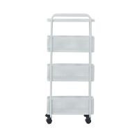 ราคา ANYHOME ชั้นเหล็กใส่ของ 3 ชั้น มีล้อ สีขาว (12802933)