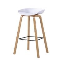 ราคา Decor-A เก้าอี้ เก้าอี้บาร์ เก้าอี้ทรงสูง เก้าอี้เคาน์เตอร์บาร์ เก้าอี้ขาไม้แท้ เฟอร์นิเจอร์แต่งบ้าน ขาวขาเหล็ก (12792084)