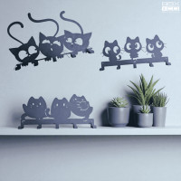 ราคา ตะขอเหล็กแขวนกุญแจติดผนัง แมว (12792782)