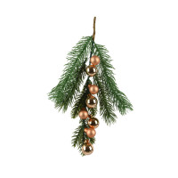 ราคา Decoris กิ่งสนตกแต่งคริสต์มาส พร้อมลูกบอลแก้ว Brandy (3765) Brandy (12794540)