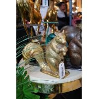 ราคา Metanine รูปปั้นทองเหลือง กระรอก ขัดเงา 10x25x22 Brass (12814591)