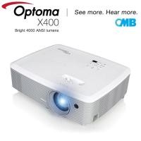 ราคา Optoma Projector รุ่น X400 ความสว่าง 4000 Lumens รีโมทไร้สาย ขนาด Screen ดำ 27.78" ~ 304.4" ร่วมสมัย (10117675)