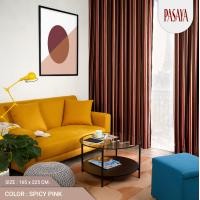 ราคา PASAYA ผ้าม่านประหยัดพลังงาน - COLOR FIELD (SPICY PINK) แบบที่1 165x225 SPICY PINK (10245075)