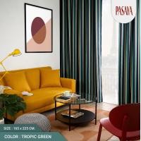 ราคา PASAYA ผ้าม่านประหยัดพลังงาน - COLOR FIELD (TROPIC GREEN) แบบที่1 165x225 TROPIC GREEN (10245090)