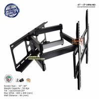 ราคา METALNIC ขาแขวนทีวี DA6400-M Premium Extend Medium PRO 32 - 60 inch LED,LCD TV,Full Motion Multi-Arm TV Wall Mount แข็งแรง ไม่บิดงอ สีดำ (10347837)
