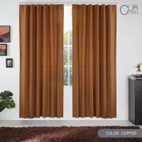 ราคา PASAYA ผ้าม่านกันไฟลาม - FILIGRANA ประตู 135 X 225 เซนติเมตร COPPER (10366232)