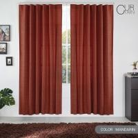 ราคา PASAYA ผ้าม่านกันไฟลาม - FILIGRANA ประตู 135 X 225 เซนติเมตร MANDARIN (10366240)