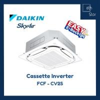 ราคา DAIKIN เครื่องปรับอากาศ FCFC SERIES INVERTER แบบฝังฝ้า Cassette FCFC-DV2S 18000 BTU เฉพาะเครื่อง (10510717)