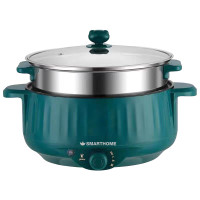 ราคา SMARTHOME กระทะไฟฟ้าอเนกประสงค์พร้อมซึ้งนึ่ง รุ่น SFP800 Green (10493542)