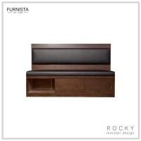 ราคา Furnista โซฟามีที่เก็บของ Rocky สไตล์มินิมอล ไม้ยางพาราเกรดพรีเมียม มินิมอล วอลนัท (10493182)