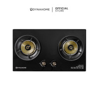 ราคา Dyna Home เตาแก๊สฝัง หน้ากระจกนิรภัยหัวเตาทองเหลือง สองหัวเตา รุ่นDH-2BTG กระจกสีดำ 74 ซม. (10493798)