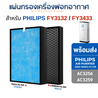 ราคา Philips แผ่นกรองอากาศ AC3256/20, AC3259/20 ไส้กรอง FY3432 FY3433 สำหรับเครื่องฟอกอากาศ Philips Series 3000i ฝุ่น กลิ่น เชื้อโรค (10707539)