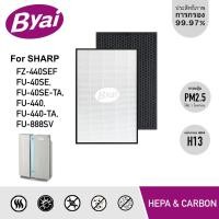 ราคา Byai แผ่นกรองเครื่องฟอกอากาศ FZ-440SEF สำหรับ SHARP แผ่นกรองเครื่องฟอกอากาศ Byai (10729969)