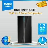 ราคา unionhient2018 BEKO ตู้เย็น Side By Side 22 คิว รุ่น GNO62251GBTH กระจกดำ (10822670)