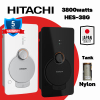 ราคา HITACHI เครื่องทำน้ำอุ่น3800วัตต์ รุ่นHES-38G มาตรฐานญี่ปุ่น หม้อต้มNYLON รับประกันหม้อต้ม5ปี matte black matte white (10925867)