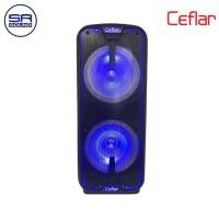 ราคา CEFLAR MHC1519 ตู้ลำโพงมีขยาย15 นิ้ว ดอกX2/ใบ ดำ (10960747)