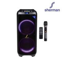 ราคา Sherman APS-111 Plus ลำโพงบลูทูธ อเนกประสงค์ ขนาด 10 นิ้ว Bluetooth Speaker ดำ (10982096)