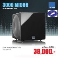 ราคา SVS 3000 Micro (PIANO BLACK GLOSS) Subwoofer Driver |Active Dual Opposing 8-inch Amplifier |800 watts RMS (2500 watts PIANO BLACK GLOSS (11076046)
