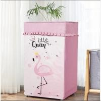 ราคา namemosinedear ผ้าคลุมเครื่องซักผ้า ฝาบน ฝาหน้า กันแดด ขนาด 6 7 8 9 10 12 กิโล kg ที่หุ้มถุงคุมครุมครอบ ซัมซุง LG Samsung กันน้ำ นกฟรามิงโก้ 9 - 12 โล (11070339)