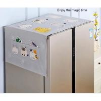 ราคา namemosinedear ผ้าคลุมตู้เย็น ผ้าคลุมเครื่องซักผ้า ผ้าครอบฝุ่นกันน้ำ ขนาด 55 x 140 ซม. (11071362)