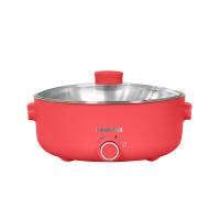 ราคา NEWWAVE กระทะไฟฟ้า 4 ลิตร รุ่น REP-1004 สีแดง (12066016)