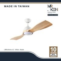 ราคา MR.KEN พัดลมเพดาน รุ่น LIBRA LED DC MOTOR ใบพัดไม้แท้ มีไฟ LED22W มี 3 เฉด ปรับแสงได้ ขนาด 52" พร้อมรีโมทคอนโทรล (12086898)