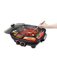 ราคา HANABISHI รุ่น HM-1400 กระทะปิ้งย่างชาบู เตาปิ้งย่างไฟฟ้า ย่างบาบีคิว หม้อไฟฟ้า HM1400 (12104315)