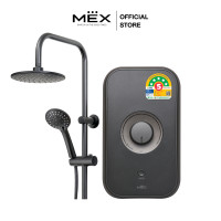 ราคา mex เครื่องทำน้ำอุ่น 6000w : รุ่น code 6e (rmb) : rain shower สีดำ (12136271)