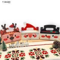 ราคา IBakestudio กล่องขนมคริสต์มาส กล่องของขวัญปีใหม่ แบบหูหิ้ว คละลาย 10 ชิ้น (12169723)