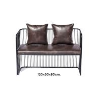 ราคา DUNYAVEE Design โซฟาเหล็ก 2 ที่นั่ง รุ่น HALO Bench สไตล์โมเดิร์นลอฟท์ สีพาวเดอร์โค็ท ดำเม็ดทราย เบาะหนัง PU Two-tone brown PU (12172248)