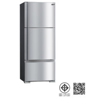 ราคา มิตซูบิชิอีเล็คทริค ตู้เย็น แบบ 3 ประตู ขนาด 14.6 คิว Inverter รุ่น MR-V46ES(ST) สี Silver (ST) (12203983)