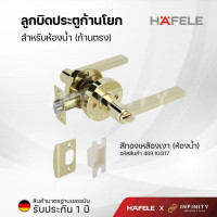 ราคา Hafele ลูกบิดประตูก้านโยก (มือจับก้านโยกรุ่นก้านแบนและก้านตรง) วัสดุซิงค์อัลลอยด์พรีเมี่ยม สำหรับห้องทั่วไปและห้องน้ำ 489.10.817 (12213773)