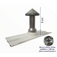 ราคา sahapun.sst ปล่องระบายควันสแตนเลส พร้อมฐานแผ่นหลังคาเมทัลชีท (12180292)