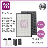 ราคา ABIQ แผ่นกรองอากาศ FZ-J80HFE เครื่องฟอกอากาศ Sharp รุ่น FP-J80TA, FP-J60TA, FP-J80TA-W, FP-J60TA-W, FP-J80TA-H, FP-J60TA HEPA (12218066)