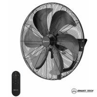 ราคา smart tech พัดลมอุตสาหกรรมติดผนัง 20 นิ้ว dc motor มีรีโมทคอนโทรล สีดำ smart wall dc 20'' (12236733)