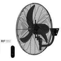 ราคา smart tech พัดลมอุตสาหกรรมติดผนัง 26 นิ้ว dc motor มีรีโมทคอนโทรล สีดำ smart wall dc 26'' (12236895)