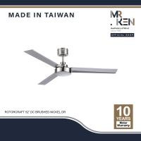 ราคา MR.KEN พัดลมเพดาน รุ่น ROTORCRAFT DC Motor พัดลมเพดาน ขนาด 52" พร้อมรีโมทคอนโทรล รีโมท BN-Brushed Nickel (12272909)