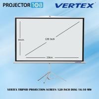 ราคา vertex tripod projection screen 120 inch อัตราส่วน 16:10 ( 259 x 161 cm.) mw สามารถออกใบกำกับภาษีเต็มรูปแบบได้ (12299024)