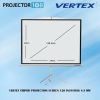 ราคา VERTEX Tripod Projection Screen 120 Inch Diag 4:3 (244 x 183 cm.) MW สามารถออกใบกำกับภาษีเต็มรูปแบบไบได้ (12298991)